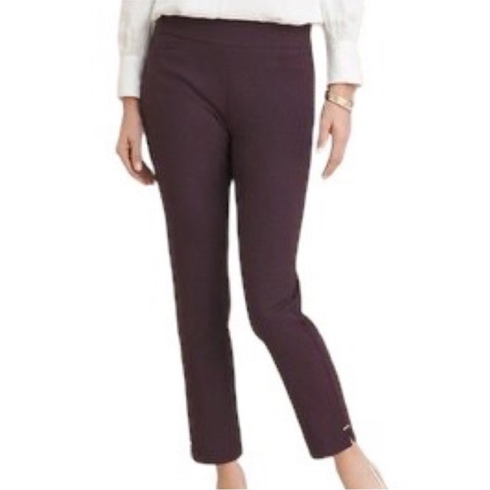 JM Collection Bordeaux Curvy Fit Pull On Straight Leg Pants Plus Size 18 NEW